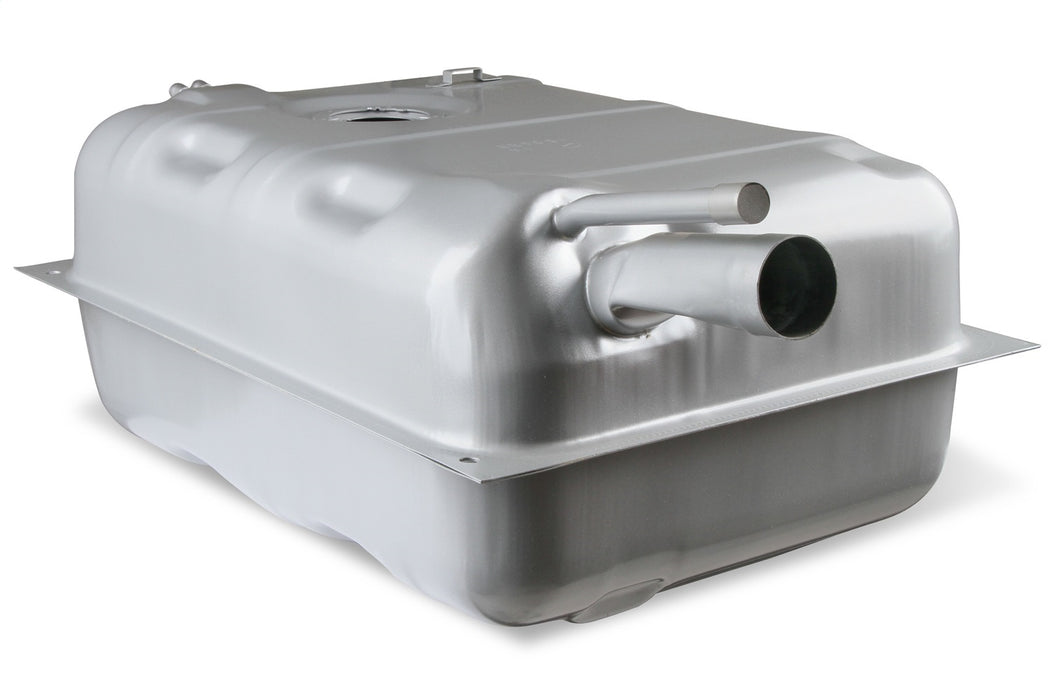 Holley 19-508 Sniper Fuel Tank; Rear; Stock Replacement; 15.5 Gallon; Silver Finish; - Truck Part Superstore