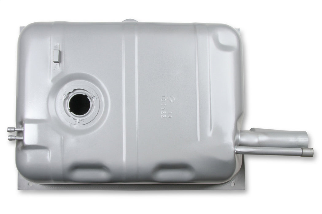 Holley 19-508 Sniper Fuel Tank; Rear; Stock Replacement; 15.5 Gallon; Silver Finish; - Truck Part Superstore