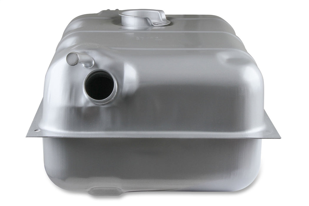 Holley 19-509 Sniper Fuel Tank; Rear; Stock Replacement; 15.5 Gallon; Silver Finish; - Truck Part Superstore