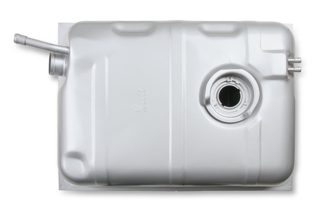 Holley 19-509 Sniper Fuel Tank; Rear; Stock Replacement; 15.5 Gallon; Silver Finish; - Truck Part Superstore