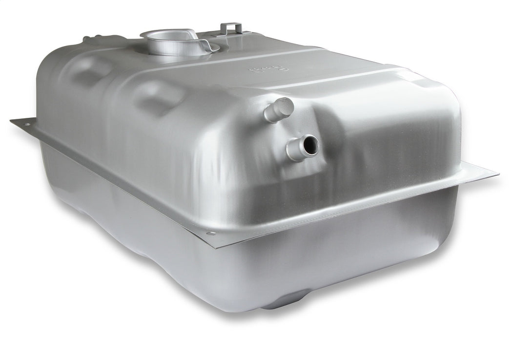 Holley 19-510 Sniper Fuel Tank; Rear; Stock Replacement; 15.5 Gallon; Silver Finish; - Truck Part Superstore