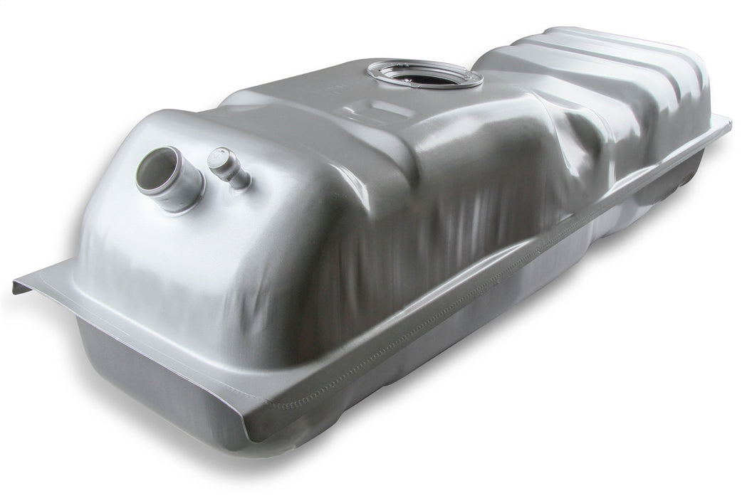 Holley 19-511 Sniper Fuel Tank; Rear; Stock Replacement; 16 Gallon; Silver Finish; - Truck Part Superstore