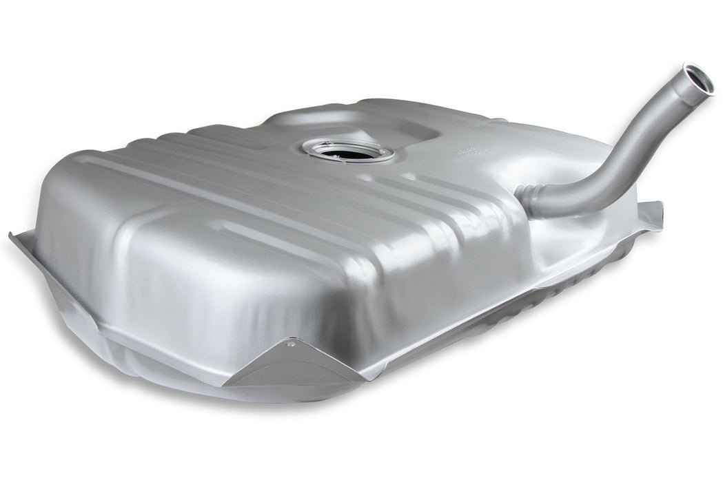 Holley 19-512 Sniper Fuel Tank; Rear; Stock Replacement; 16 Gallon; Silver Finish; - Truck Part Superstore