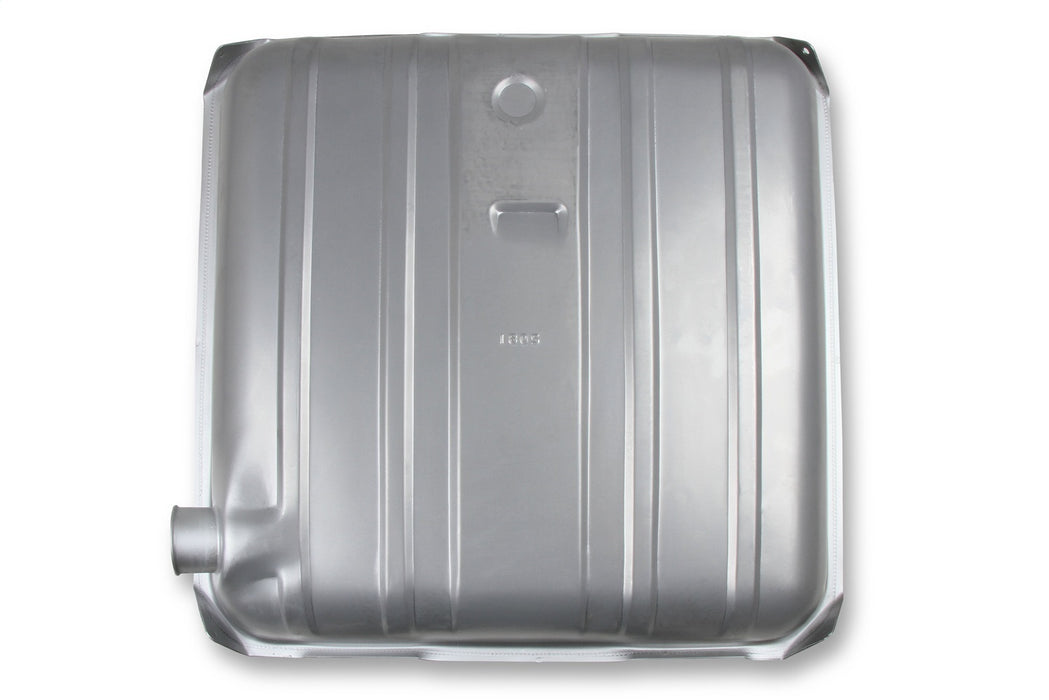 Holley 19-513 Sniper Fuel Tank; Rear; Stock Replacement; 15.5 Gallon; Silver Finish; - Truck Part Superstore