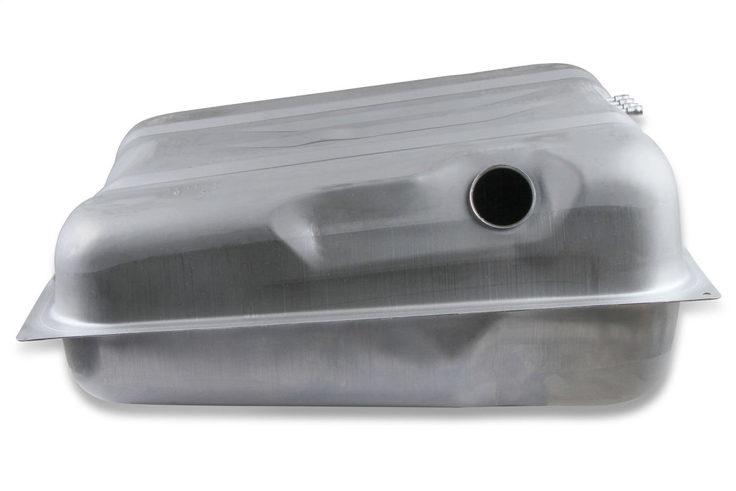 Holley 19-514 Sniper Fuel Tank; Rear; Stock Replacement; 18 Gallon; Silver Finish; - Truck Part Superstore