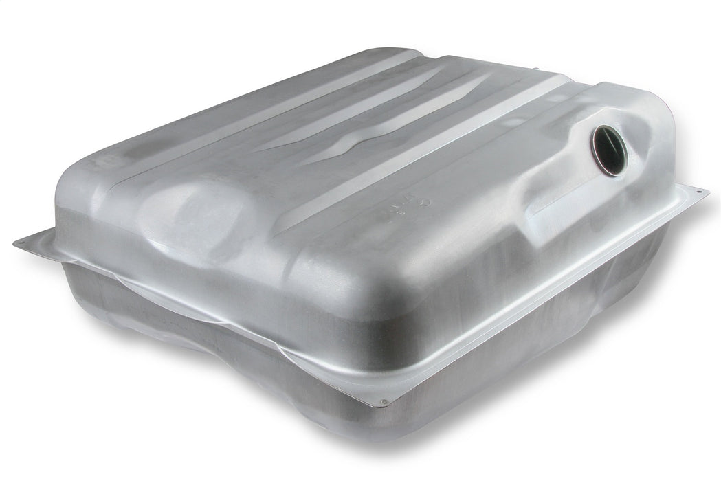 Holley 19-514 Sniper Fuel Tank; Rear; Stock Replacement; 18 Gallon; Silver Finish; - Truck Part Superstore