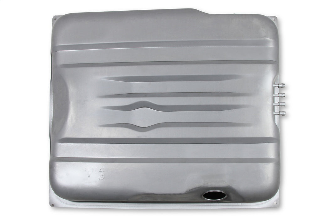 Holley 19-514 Sniper Fuel Tank; Rear; Stock Replacement; 18 Gallon; Silver Finish; - Truck Part Superstore