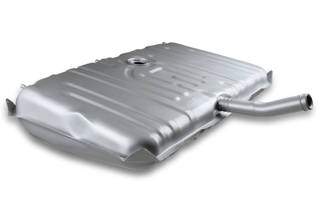 Holley 19-517 Sniper Fuel Tank; Rear; Stock Replacement; 18 Gallon; Silver Finish; - Truck Part Superstore