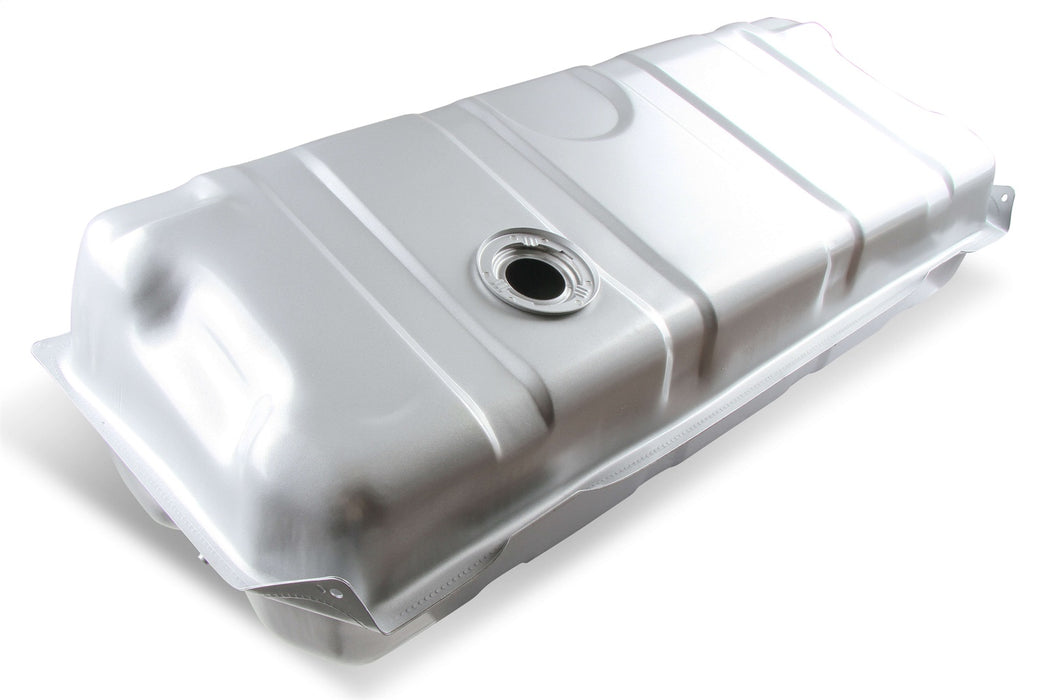 Holley 19-522 Sniper Fuel Tank; Rear; Stock Replacement; 18 Gallon; Silver Finish; - Truck Part Superstore