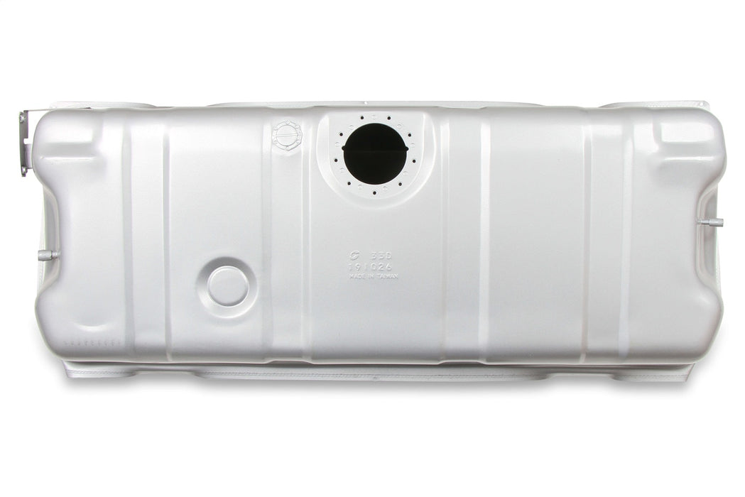 Holley 19-522 Sniper Fuel Tank; Rear; Stock Replacement; 18 Gallon; Silver Finish; - Truck Part Superstore