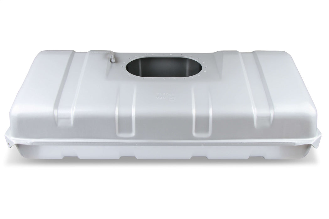 Holley 19-523 Sniper Fuel Tank; Rear; Stock Replacement; 18 Gallon; Silver Finish; - Truck Part Superstore