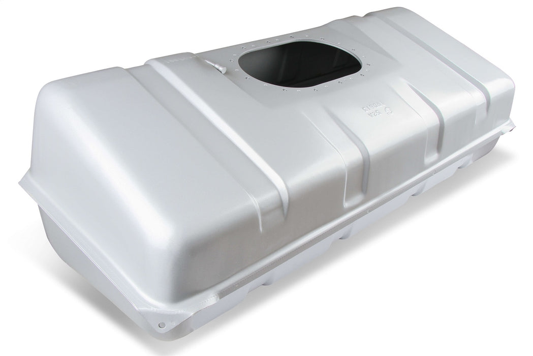 Holley 19-523 Sniper Fuel Tank; Rear; Stock Replacement; 18 Gallon; Silver Finish; - Truck Part Superstore
