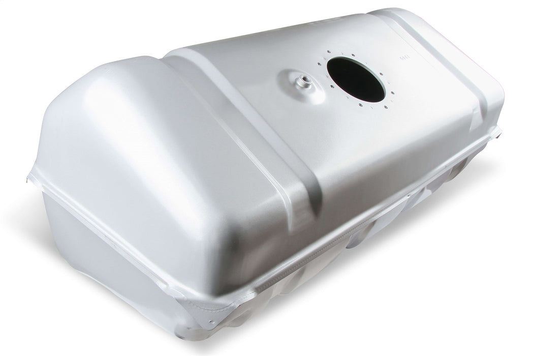 Holley 19-524 Sniper Fuel Tank; Rear; Stock Replacement; 18 Gallon; Silver Finish; - Truck Part Superstore