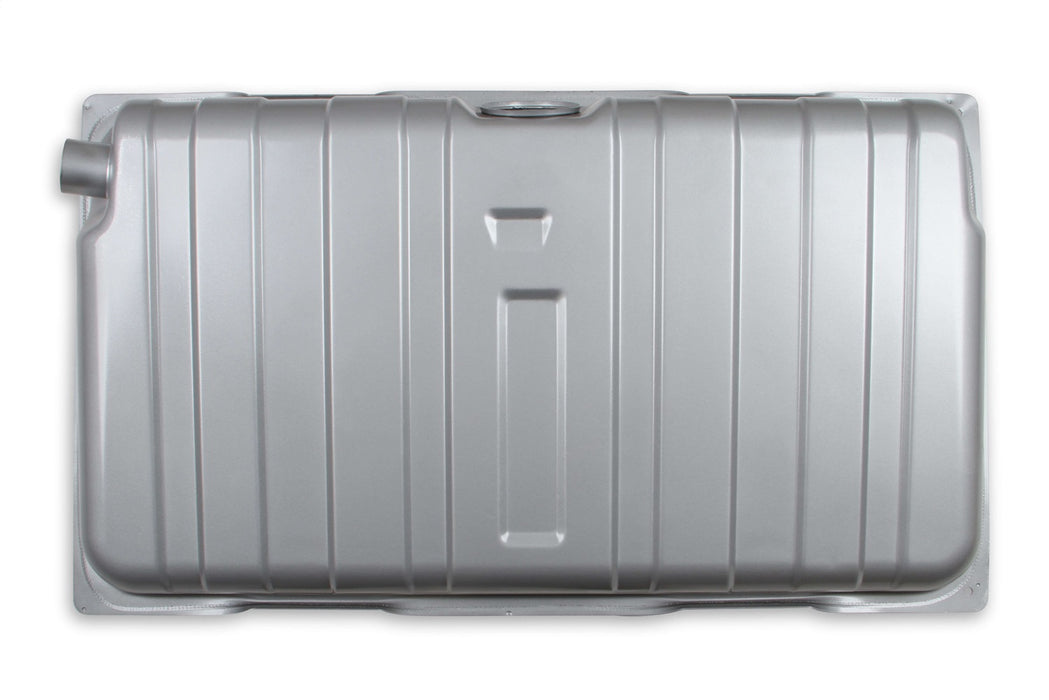 Holley 19-529 Sniper Fuel Tank; Rear; Stock Replacement; 16 Gallon; Silver Finish; - Truck Part Superstore