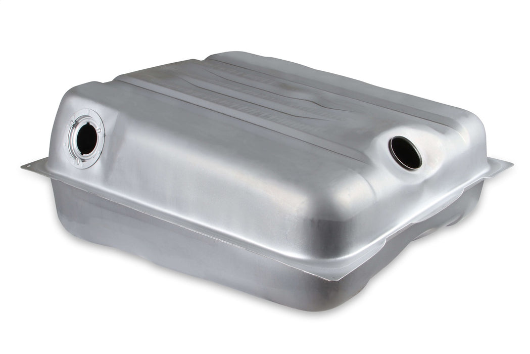 Holley 19-532 Sniper Fuel Tank; Rear; Stock Replacement; 19 Gallon; Silver Finish; - Truck Part Superstore