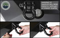 Overland Vehicle Systems 19019901 Recovery Shackle 3/4 Inch 4.75 Ton Steel Gloss Black Overland Vehicle Systems - Truck Part Superstore