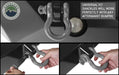 Overland Vehicle Systems 19019903 Recovery Shackle 3/4 Inch 4.75 Ton Gray Universal Overland Vehicle Systems - Truck Part Superstore