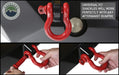 Overland Vehicle Systems 19019904 Recovery Shackle 3/4 Inch 4.75 Ton Steel Gloss Red Overland Vehicle Systems - Truck Part Superstore