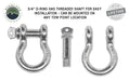 Overland Vehicle Systems 19019905 Recovery Shackle 3/4 Inch 4.75 Ton Steel Zinc Overland Vehicle Systems - Truck Part Superstore