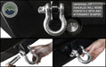 Overland Vehicle Systems 19019905 Recovery Shackle 3/4 Inch 4.75 Ton Steel Zinc Overland Vehicle Systems - Truck Part Superstore