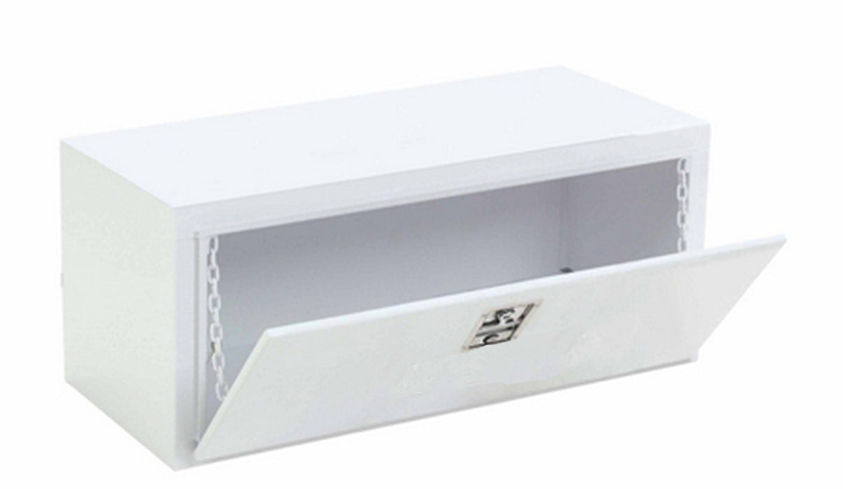 TrailFX 190241S Underbody Sgl Lid Smooth Gloss White Steel 24x18-3/4x18 4.7 Cubic Ft Cap - Truck Part Superstore