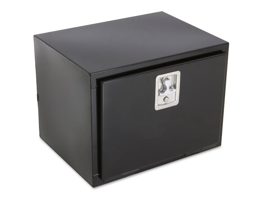 TrailFX 190242S Underbody Sgl Lid Smooth Gloss Black Steel 24x18-3/4x18 4.7 Cubic Ft Cap - Truck Part Superstore