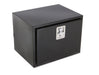 TrailFX 190242S Underbody Sgl Lid Smooth Gloss Black Steel 24x18-3/4x18 4.7 Cubic Ft Cap - Truck Part Superstore