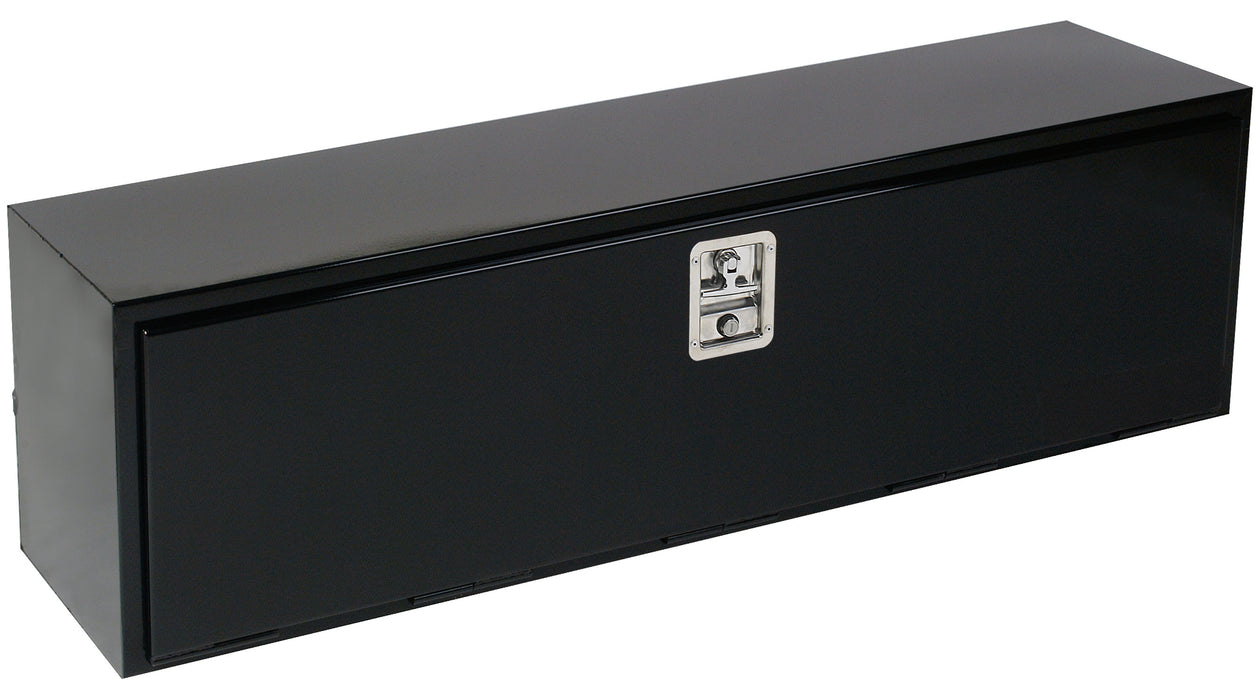 TrailFX 190362S Underbody Sgl Lid Smooth Gloss Black Steel 36x18-3/4x18 7 Cubic Ft Cap - Truck Part Superstore