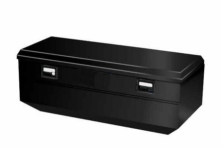 TrailFX 190363S Underbody Sgl Lid Smooth Matte Black Steel 36x18-3/4x18 7 Cubic Ft Cap - Truck Part Superstore