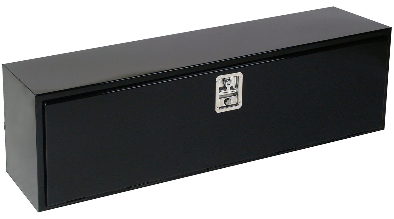TrailFX 190482S Underbody Sgl Lid Smooth Gloss Black Steel 48x18-3/4x18 9.4 Cubic Ft Cap - Truck Part Superstore