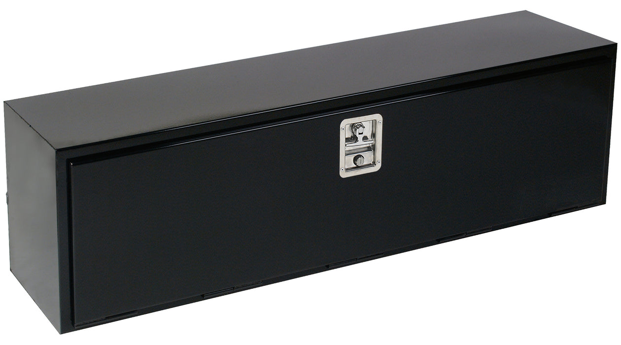 TrailFX 190483S Underbody Sgl Lid Smooth Matte Black Steel 48x18-3/4x18 9.4 Cubic Ft Cap - Truck Part Superstore