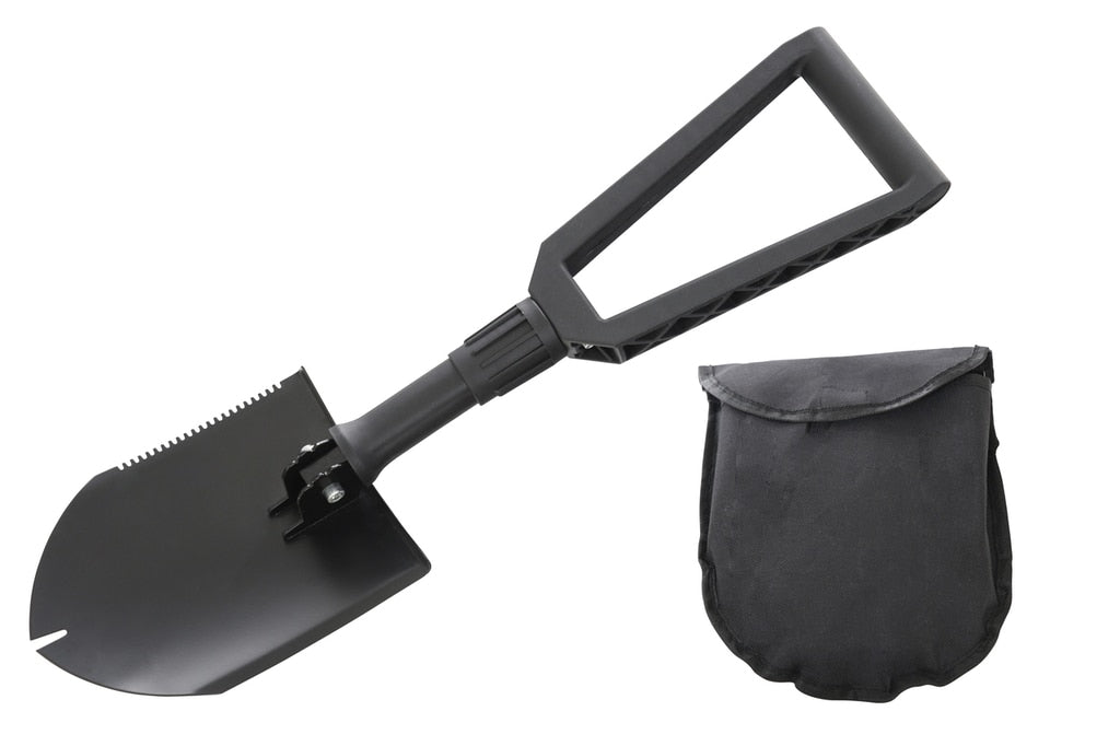 Overland Vehicle Systems 19049901 Multi Functional Military Style Utility Shovel with Nylon Carrying Case Overland Vehicle Systems - Truck Part Superstore