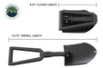 Overland Vehicle Systems 19049901 Multi Functional Military Style Utility Shovel with Nylon Carrying Case Overland Vehicle Systems - Truck Part Superstore