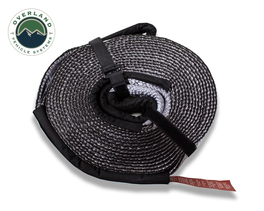 Overland Vehicle Systems 19069916 Tow Strap 30,000 lb 3 Inch x 30 foot Gray With Black Ends & Storage Bag Overland Vehicle Systems - Truck Part Superstore