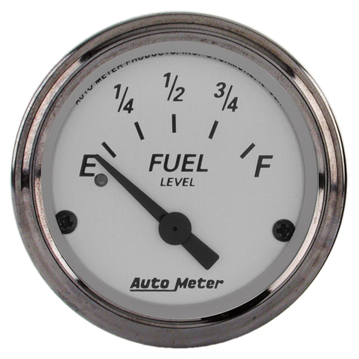 AutoMeter 1906 GAUGE; FUEL LEVEL; 2 1/16in.; 240OE TO 33OF; ELEC; AMERICAN PLATINUM - Truck Part Superstore