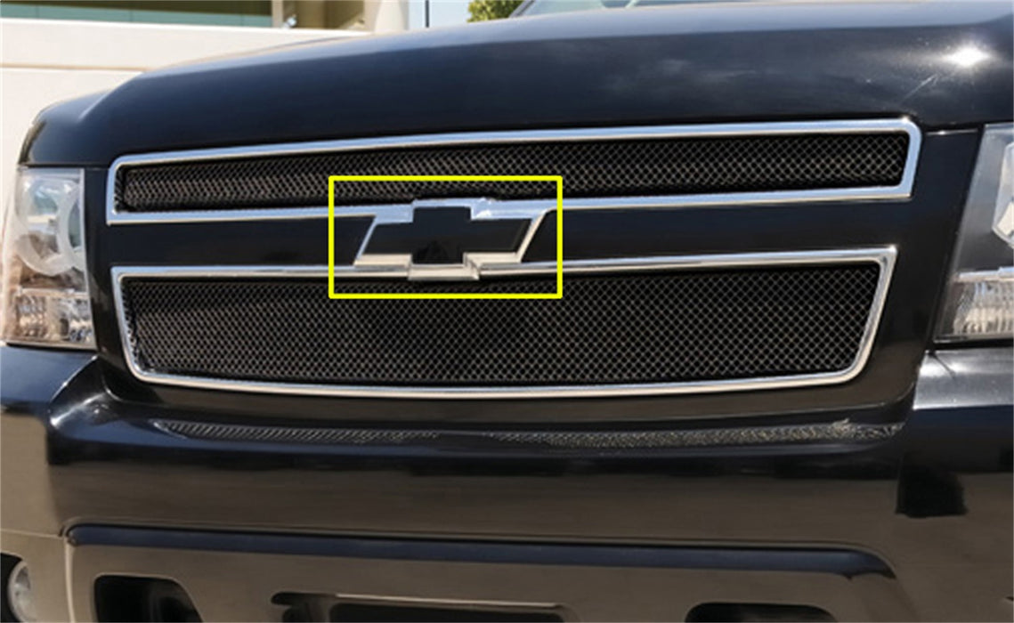 T-Rex Grilles 19076B Billet Bowtie Emblem; Trim; Aluminum; Black; 1 Pc; Bolt-On; Has A Smooth Border; - Truck Part Superstore
