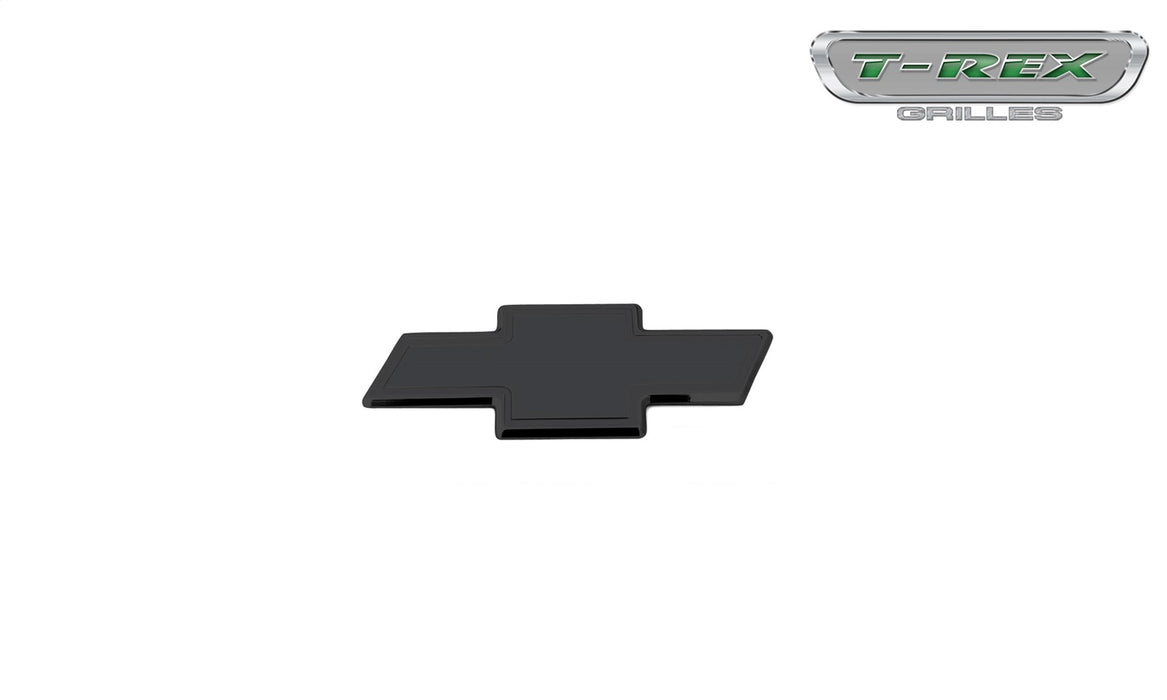 T-Rex Grilles 19076B Billet Bowtie Emblem; Trim; Aluminum; Black; 1 Pc; Bolt-On; Has A Smooth Border; - Truck Part Superstore