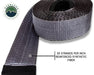 Overland Vehicle Systems 19079916 Tow Strap 40,000 lb 4 Inch x 8 Foot Gray With Black Ends & Storage Bag Universal Overland Vehicle Systems - Truck Part Superstore