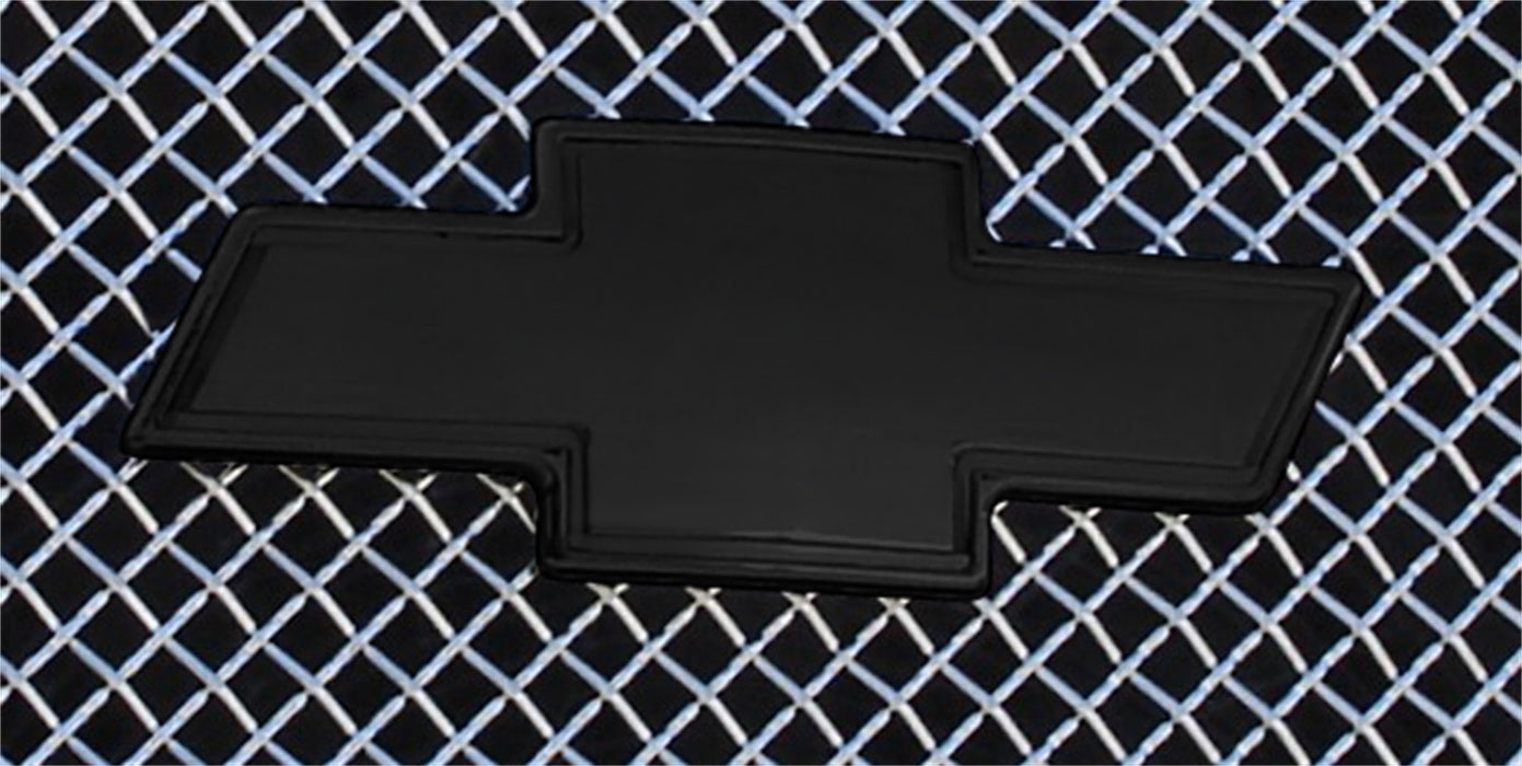 T-Rex Grilles 19100B Billet Bowtie Emblem; Trim; Aluminum; Black; 1 Pc; Bolt-On; w/Border; - Truck Part Superstore
