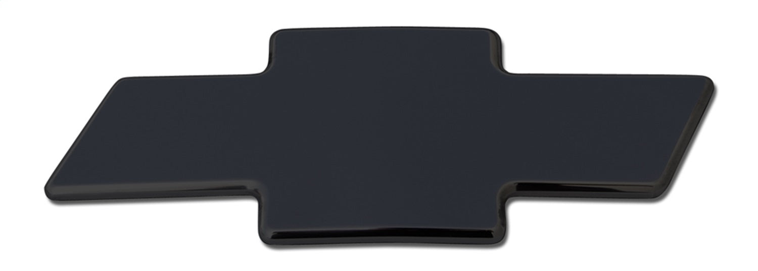 T-Rex Grilles 19101B Billet Bowtie Emblem; Trim; Aluminum; Black; 1 Pc; Bolt-On; Plain; - Truck Part Superstore