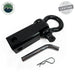 Overland Vehicle Systems 19109901 Receiver Mount Recovery Shackle 3/4 Inch 4.75 Ton With Dual Hole Black Universal Overland Vehicle Systems - Truck Part Superstore