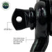 Overland Vehicle Systems 19109901 Receiver Mount Recovery Shackle 3/4 Inch 4.75 Ton With Dual Hole Black Universal Overland Vehicle Systems - Truck Part Superstore