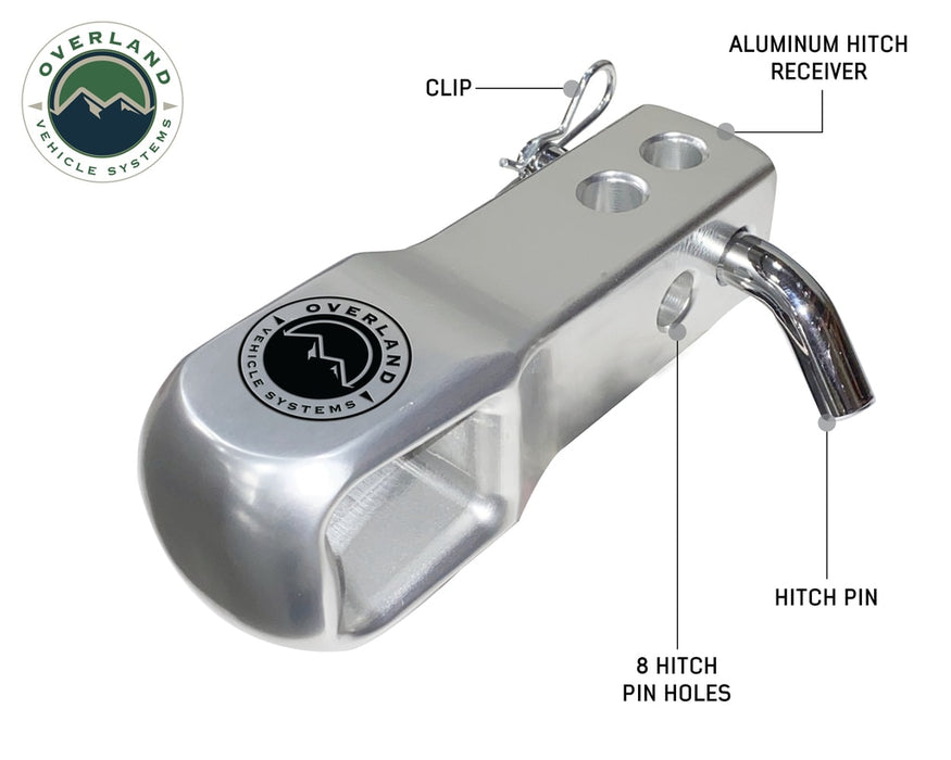 Overland Vehicle Systems 19109902 Aluminum Receiver Mount for Soft Shackle Overland Vehicle Systems - Truck Part Superstore