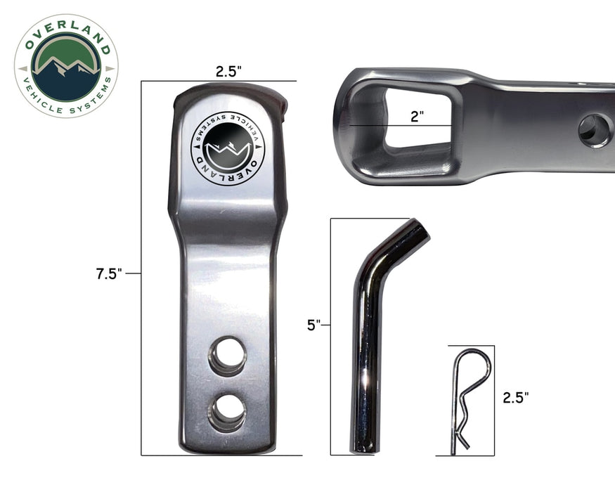 Overland Vehicle Systems 19109902 Aluminum Receiver Mount for Soft Shackle Overland Vehicle Systems - Truck Part Superstore