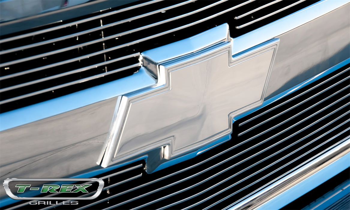 T-Rex Grilles 19110 Billet Bowtie Emblem; Trim; Aluminum; Polished; 1 Pc; Bolt-On; Front; - Truck Part Superstore