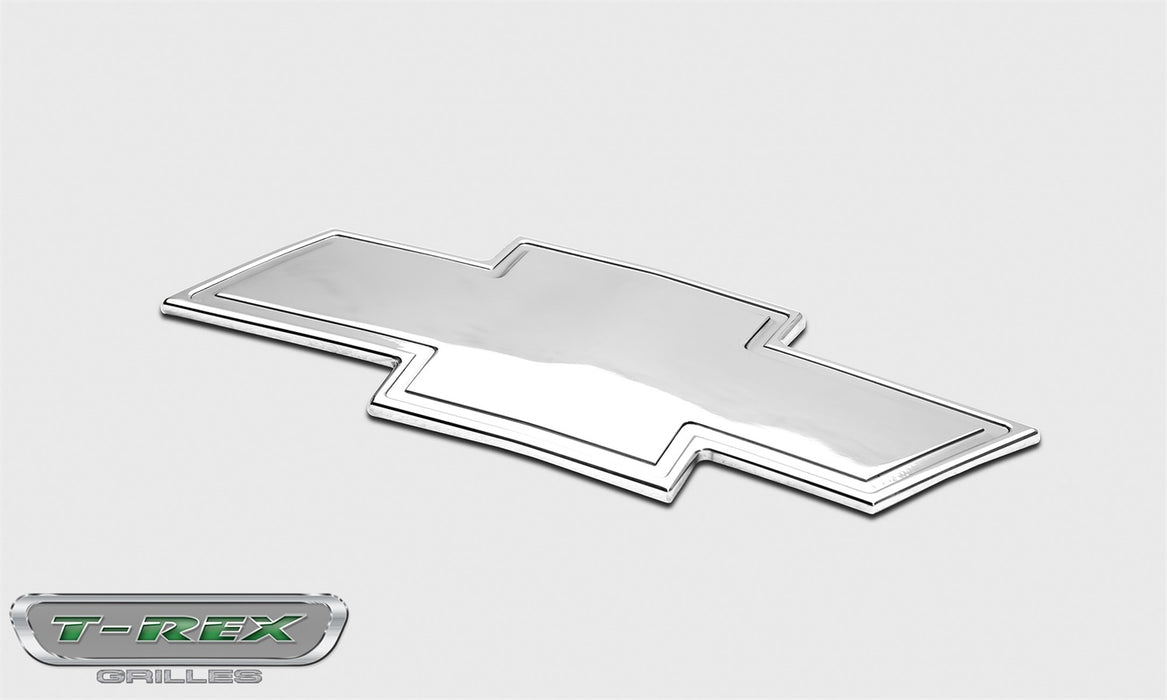 T-Rex Grilles 19110 Billet Bowtie Emblem; Trim; Aluminum; Polished; 1 Pc; Bolt-On; Front; - Truck Part Superstore