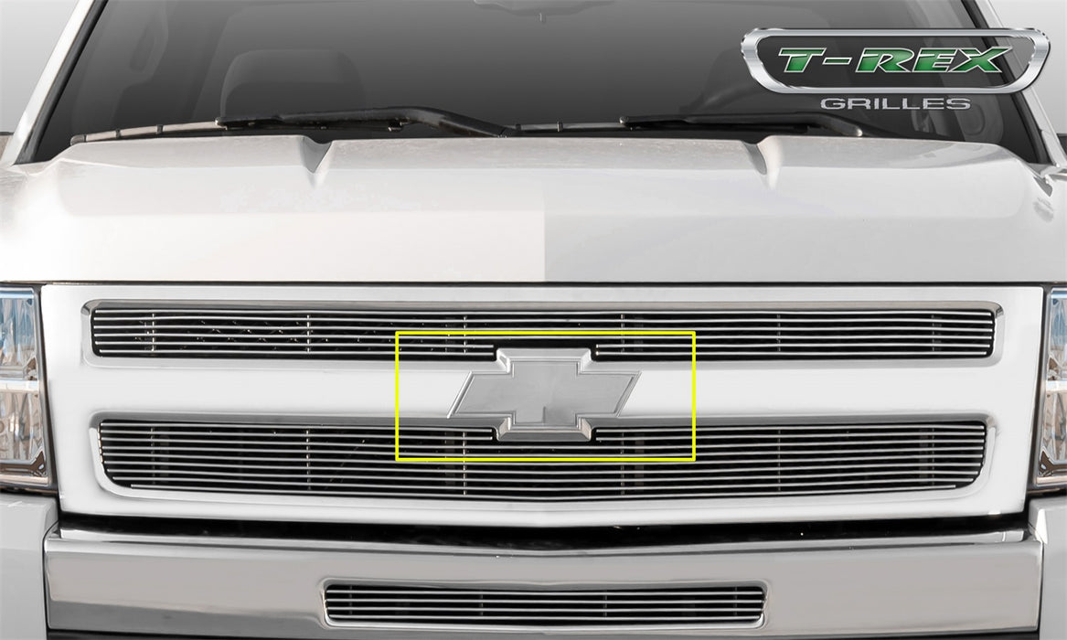 T-Rex Grilles 19110 Billet Bowtie Emblem; Trim; Aluminum; Polished; 1 Pc; Bolt-On; Front; - Truck Part Superstore