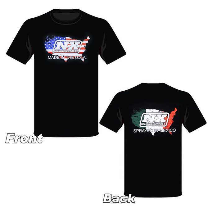Nitrous Express 19115L Large Sprayed in Mexico T-Shirt - Truck Part Superstore