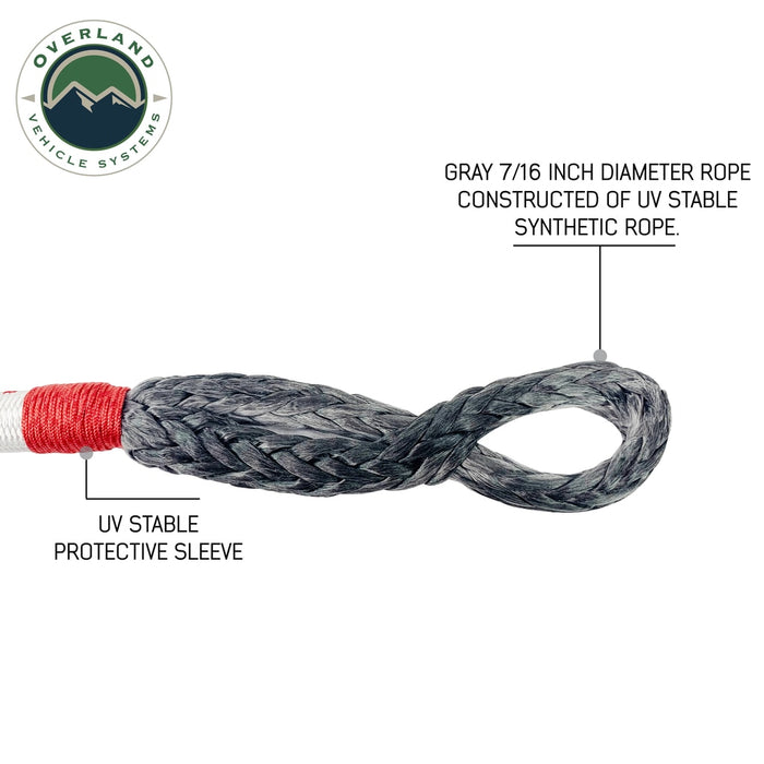 Overland Vehicle Systems 19129903 23 Inch Soft Shackle 7/16 Inch Diameter Soft Shackle Recovery 41,000 lbs With Loop and Abrassive Sleeve With Storage Bag Overland Vehicle Systems - Truck Part Superstore
