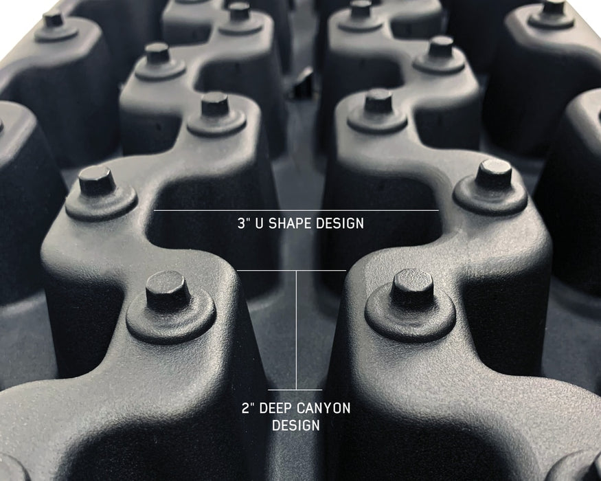 Overland Vehicle Systems 19169910 Recovery Ramp With Pull Strap and Storage Bag Black/Black Overland Vehicle Systems - Truck Part Superstore